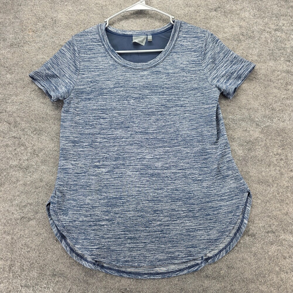Athleta Shirt Womens XS Short Sleeve Blue Activewear